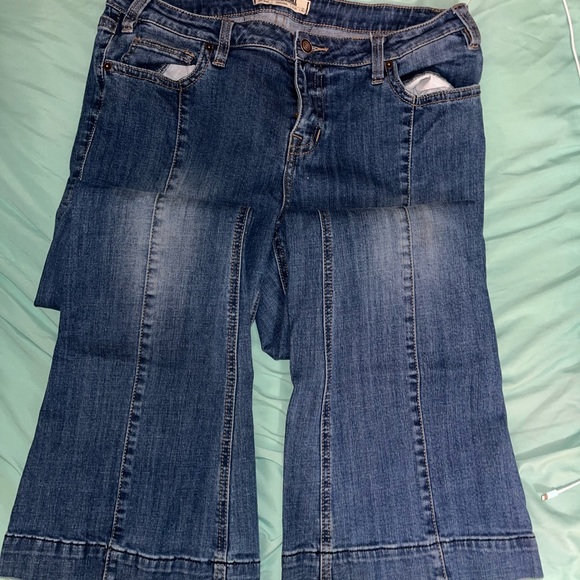 Rock and Roll Denim Front Seam Trousers - Picture 4 of 5